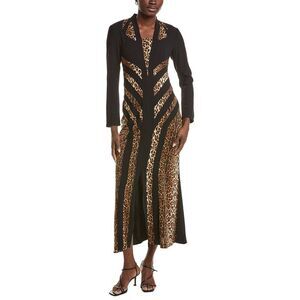 Burryco Womens Black Embellished Maxi Dress, Black
